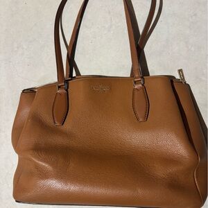 Kate Spade Tan Leather Tote Bag